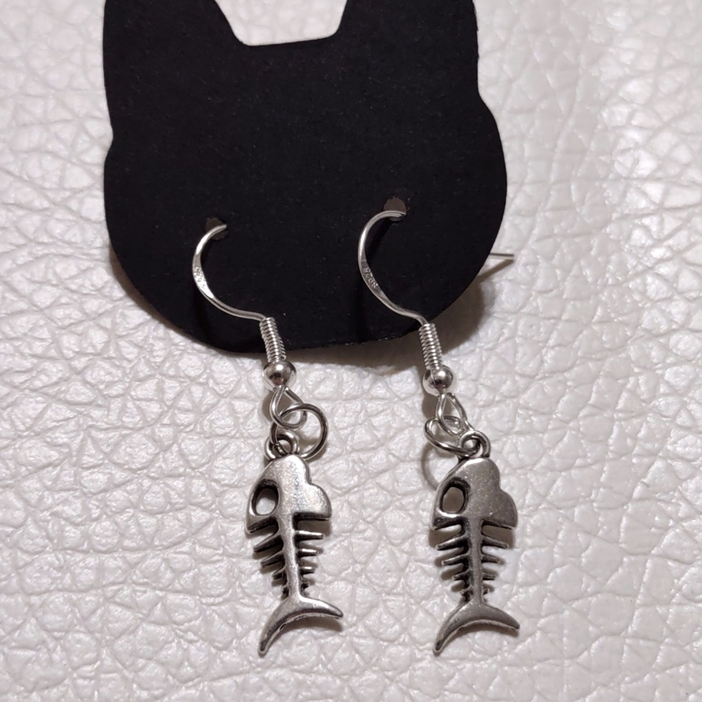 Fish Bone Earrings (3for12)